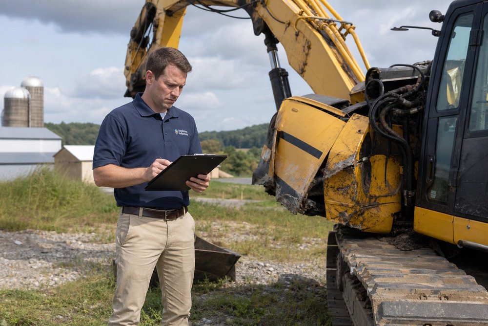claims adjuster at work